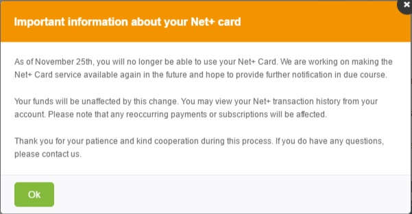 NETELLER Cancelado Emissao Cartao Cancelado Emissão do Cartão pré-pago NETELLER no Brasil