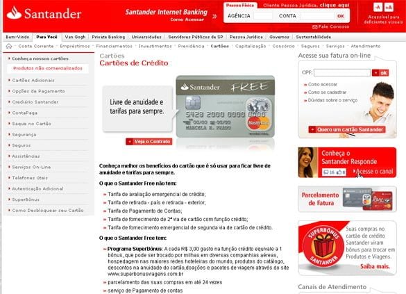 cartao santader free internacional cartao santander free internacional