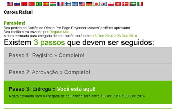 solicitacao cartao pre pago payoneer 2 solicitacao cartao pre pago payoneer 2