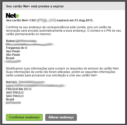 Netelle Cartao Expirado Netelle Cartao Expirado