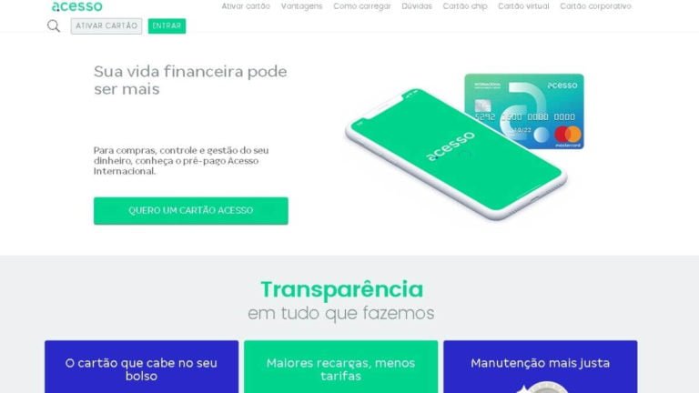 Acessocard novo cartão