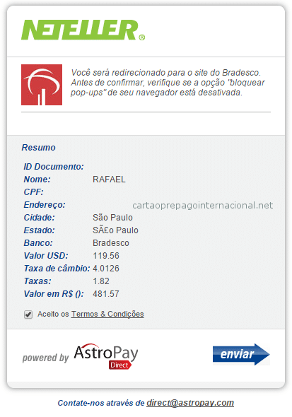 Depositar NETELLER Pelo Bradesco 4 Depositar NETELLER Pelo Bradesco 4
