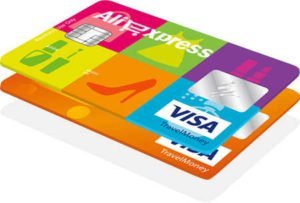 Cartão Visa Pré-pago Internacional AliExpress