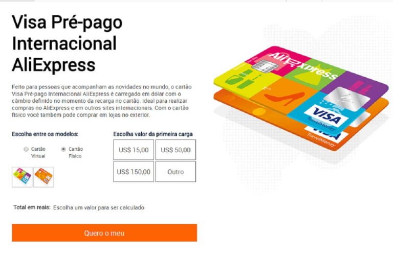 Cartao Visa Pre pago Internacional AliExpress adquirir | Cartão Pré-Pago Internacional adquirir o Cartão Visa Pré-pago Internacional AliExpress