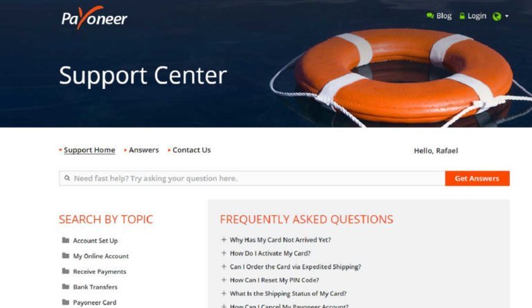 Payoneer Perguntas Frequentes | Cartão Pré-Pago Internacional Payoneer perguntas frequentes
