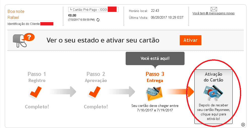 Ativar cartão payoneer 2 Ativar cartão payoneer 2