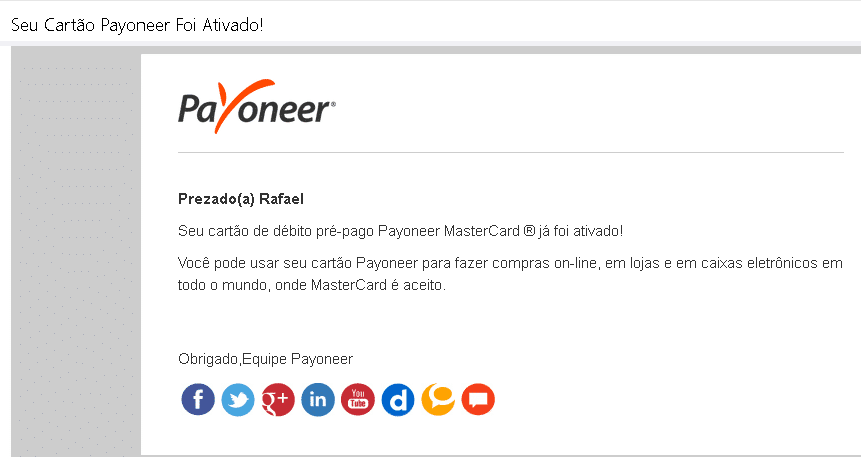 Ativar cartão payoneer 4 Ativar cartão payoneer 4