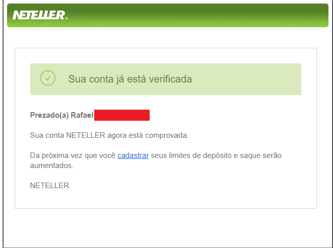 Conta Ja Verificada NETELLER Conta Ja Verificada NETELLER