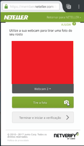 Verificação da conta NETELLER 9 Verificação da conta NETELLER 9