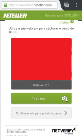 Verificação da conta NETELLER 8 Verificação da conta NETELLER 8
