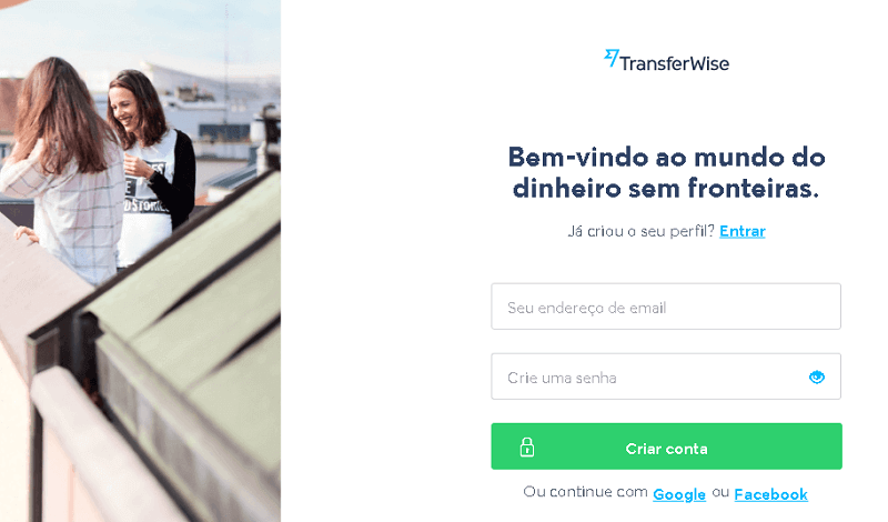 Criar Conta TransferWise E mail Senha Criar Conta TransferWise E-mail e Senha