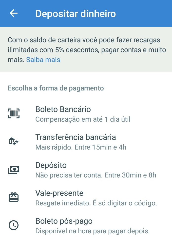 Adicionar saldo opcoes recargapay Adicionar saldo opções recargapay