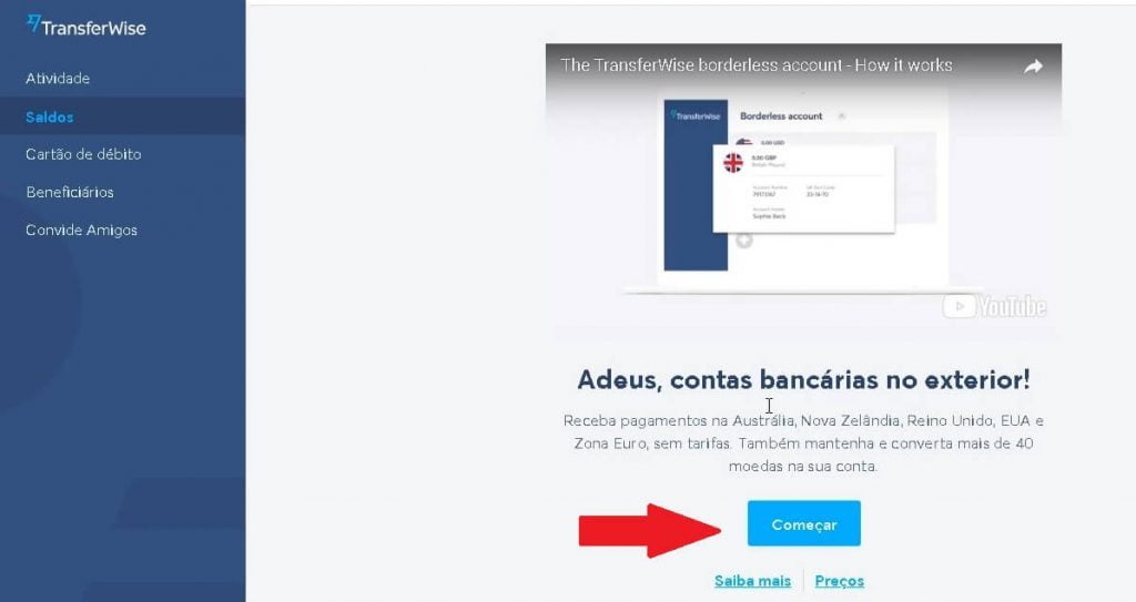 Comecar Usar Borderless Account | Cartão Pré-Pago Comecar Usar Borderless Account | Cartão Pré-Pago