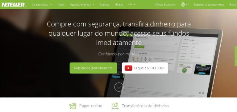 NETELLER E SKRILL VOLTAM COMO FORMA DE PAGAMENTO NO BRASIL