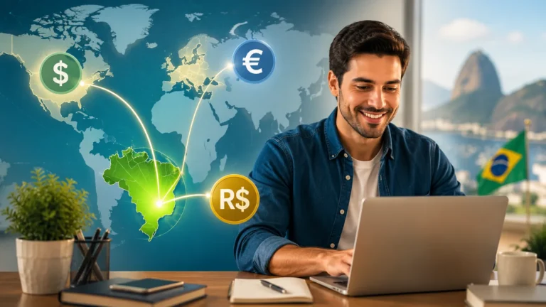 como receber dinheiro do exterior brasil 2026 | Cartão Pré-Pago Internacional Profissional no Brasil comparando formas de receber dinheiro do exterior