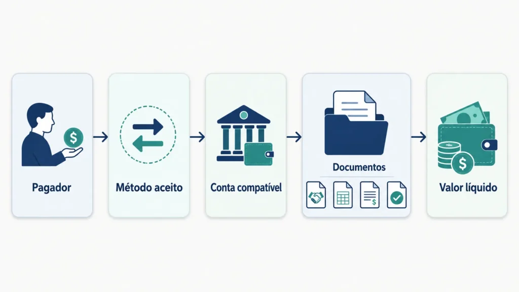 fluxo recebimento pagamento internacional | Cartão Pré-Pago Internacional Fluxo do pagador até o valor líquido recebido pelo profissional